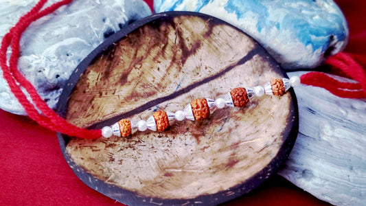 Traditional Silver Rakhi with Design 3 - Motif Close Up