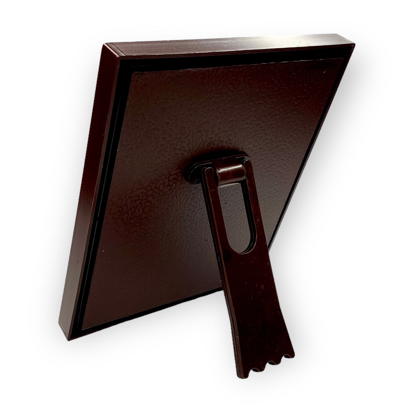 "Side view of exquisite 7x5 inch 999 pure silver Ganesh Laxmi frame by Hem Jewels® showcasing its elegant design from the side."