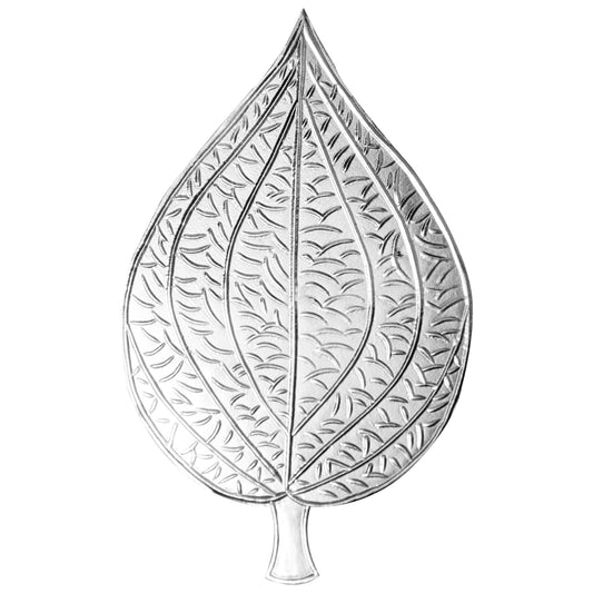 97%-99% Pure Silver Pipal Paan for Puja Pooja, Gift, Holy Offering, Bhog, Mandir and Temple Decor (1pc)