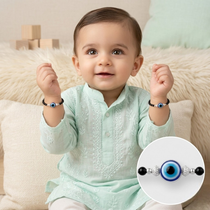 925 Sterling Silver Classic Evil Eye Nazariya (0-2 years)