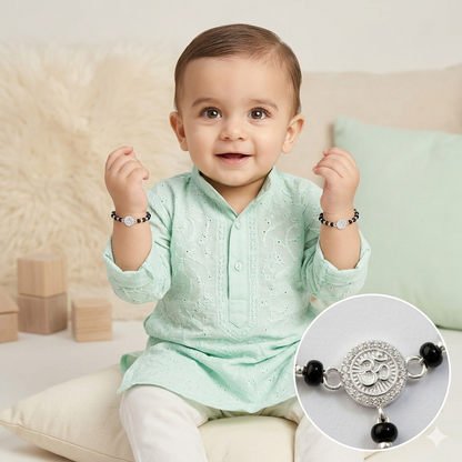 925 Sterling Silver om with rung baby Nazariya (0-2 years)