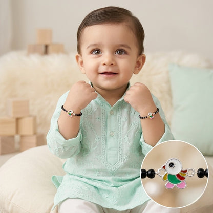 925 Sterling Silver Bird Motif Baby Nazariya (0-2 years)
