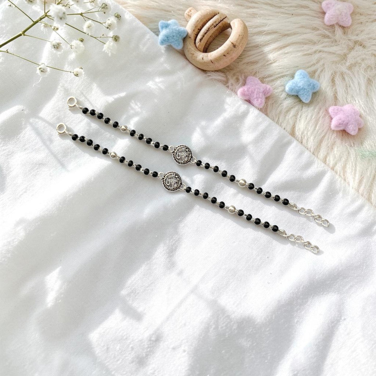 925 Sterling Silver Om Charm baby Nazariya (0-2 years)