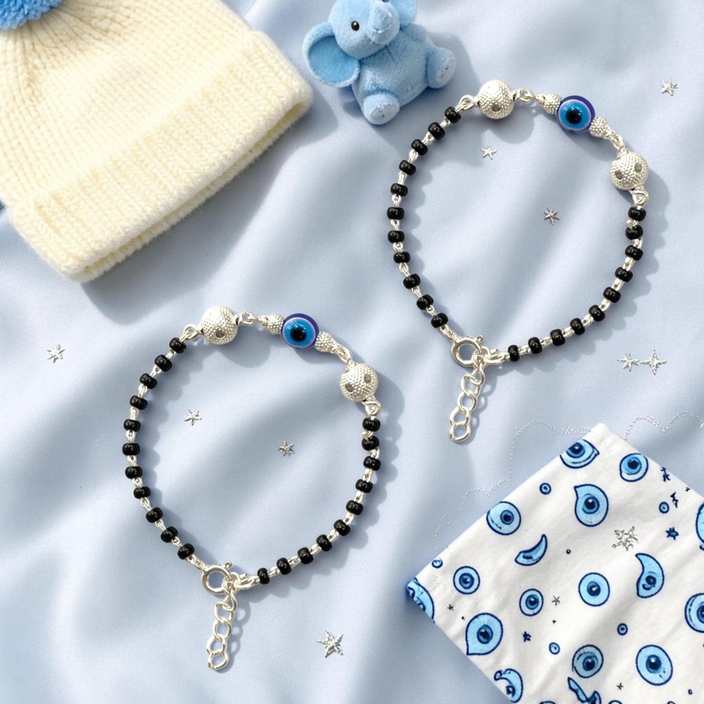 925 Sterling Silver Evil Eye Nazariya (0-2 years)