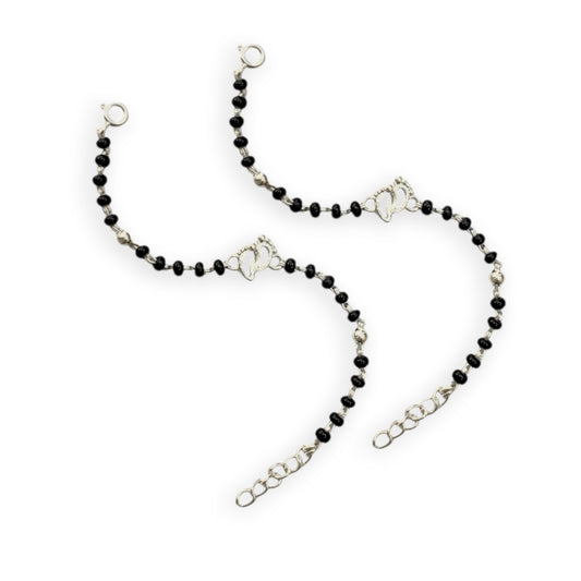 925 Sterling Silver Footprint Motif Baby Nazariya (0-2 years)