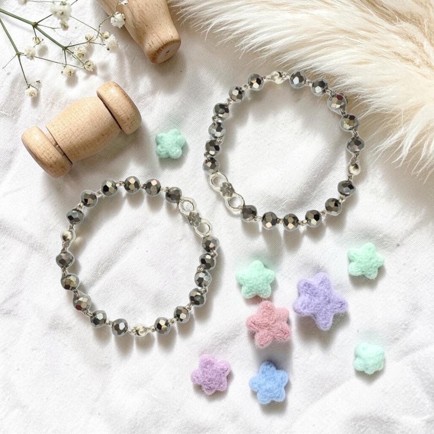925 Sterling Silver Baby Nazariya Bead style (0-2 years)