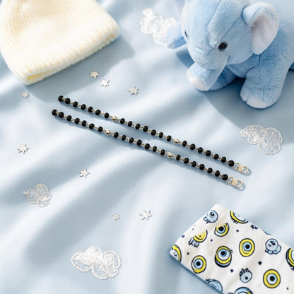 925 Sterling Silver Classic Black Bead Baby Nazariya (0-2 years)