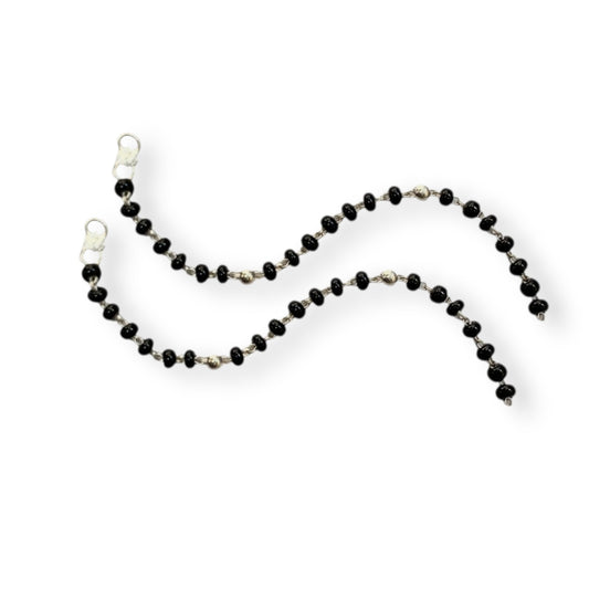 925 Sterling Silver Classic Black Bead Baby Nazariya (0-2 years)