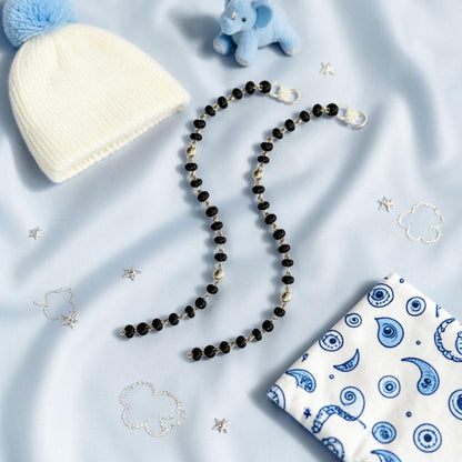 925 Sterling Silver Classic Black Bead Baby Nazariya (0-2 years)