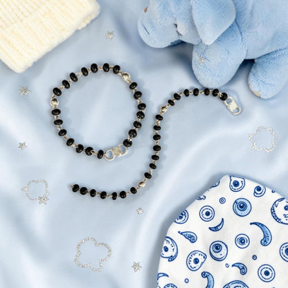 925 Sterling Silver Classic Black Bead Baby Nazariya (0-2 years)