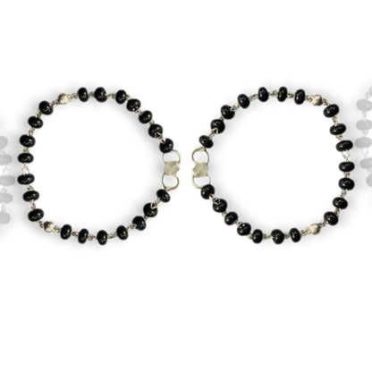 925 Sterling Silver Classic Black Bead Baby Nazariya (0-2 years)