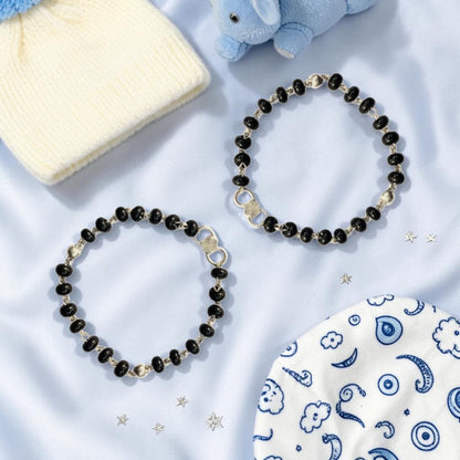 925 Sterling Silver Classic Black Bead Baby Nazariya (0-2 years)
