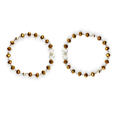 925 Sterling Silver Golden Bead Baby Nazariya (0-2 years)