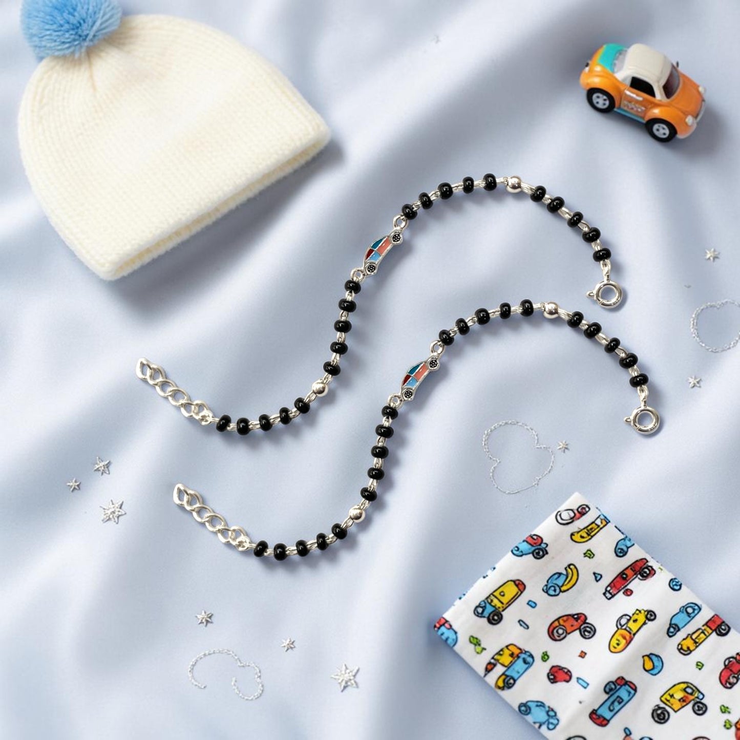 925 Sterling Silver Car Nazariya (0-2 years)