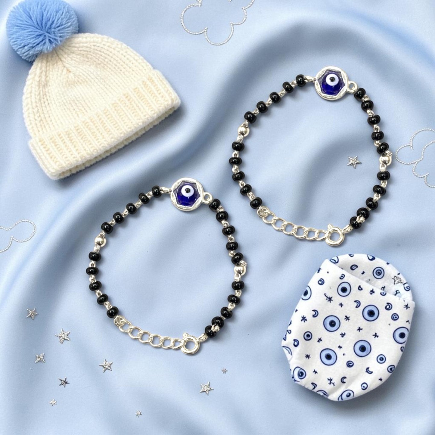 925 Sterling Silver evil Eye Baby Nazariya (0-2 years)