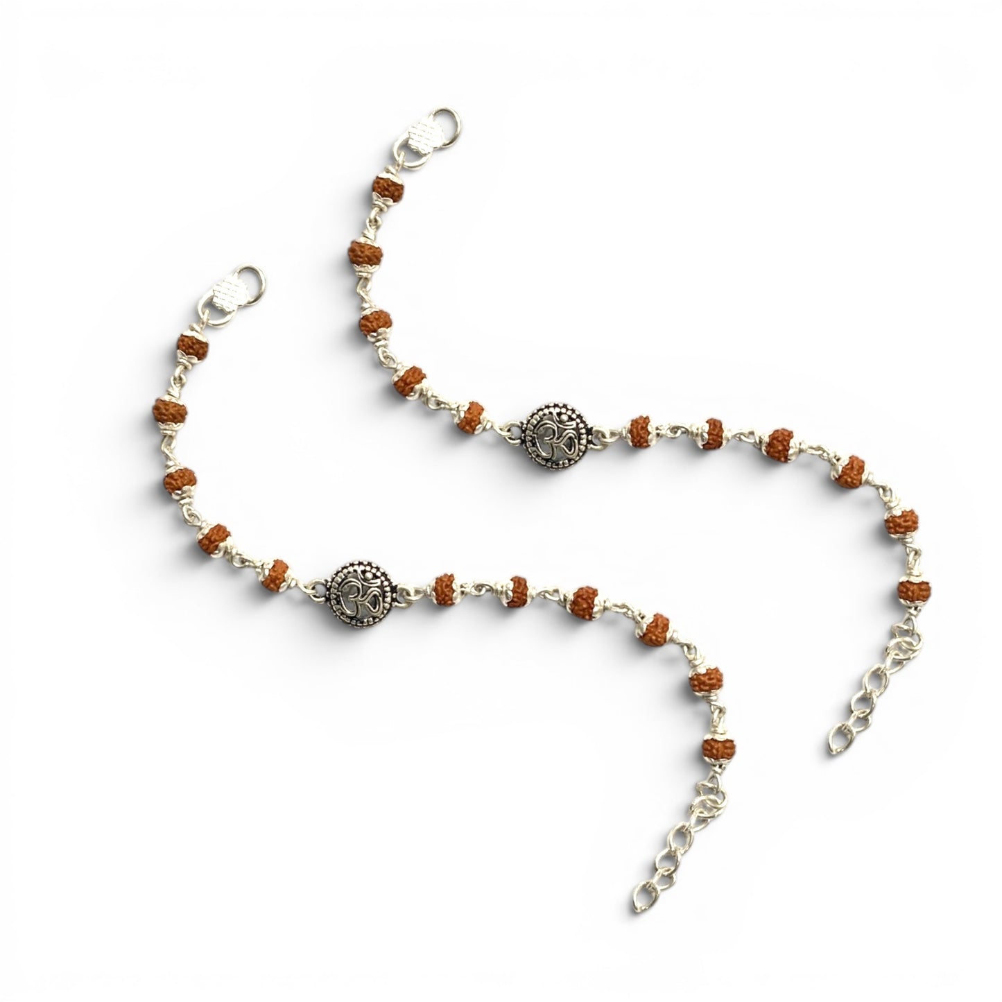 925 Sterling Silver Rudraksha Om baby Nazariya (0-2 years)