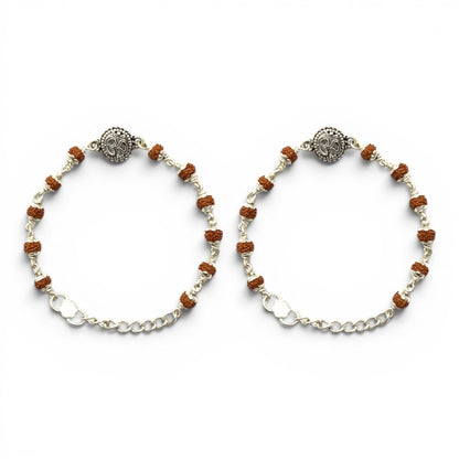 925 Sterling Silver Rudraksha Om baby Nazariya (0-2 years)