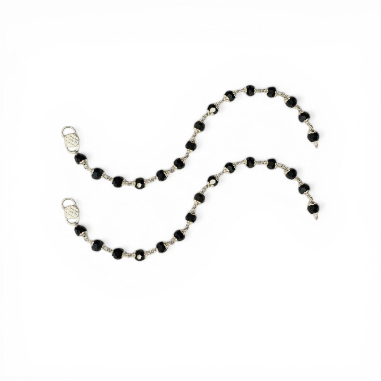 925 Sterling Silver Black Bead Baby Nazariya (0-2 years)