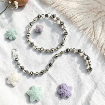 925 Sterling Silver Classic Black Beads Baby Nazariya (0-2 years)