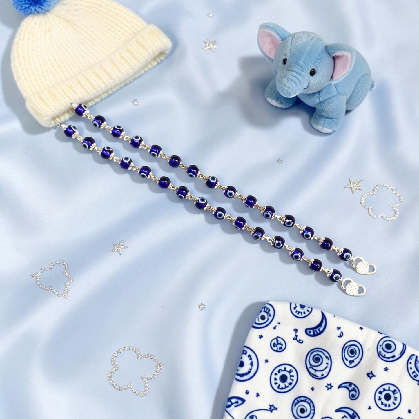 925 Sterling Silver Evil Eye Nazariya (0-2 years)