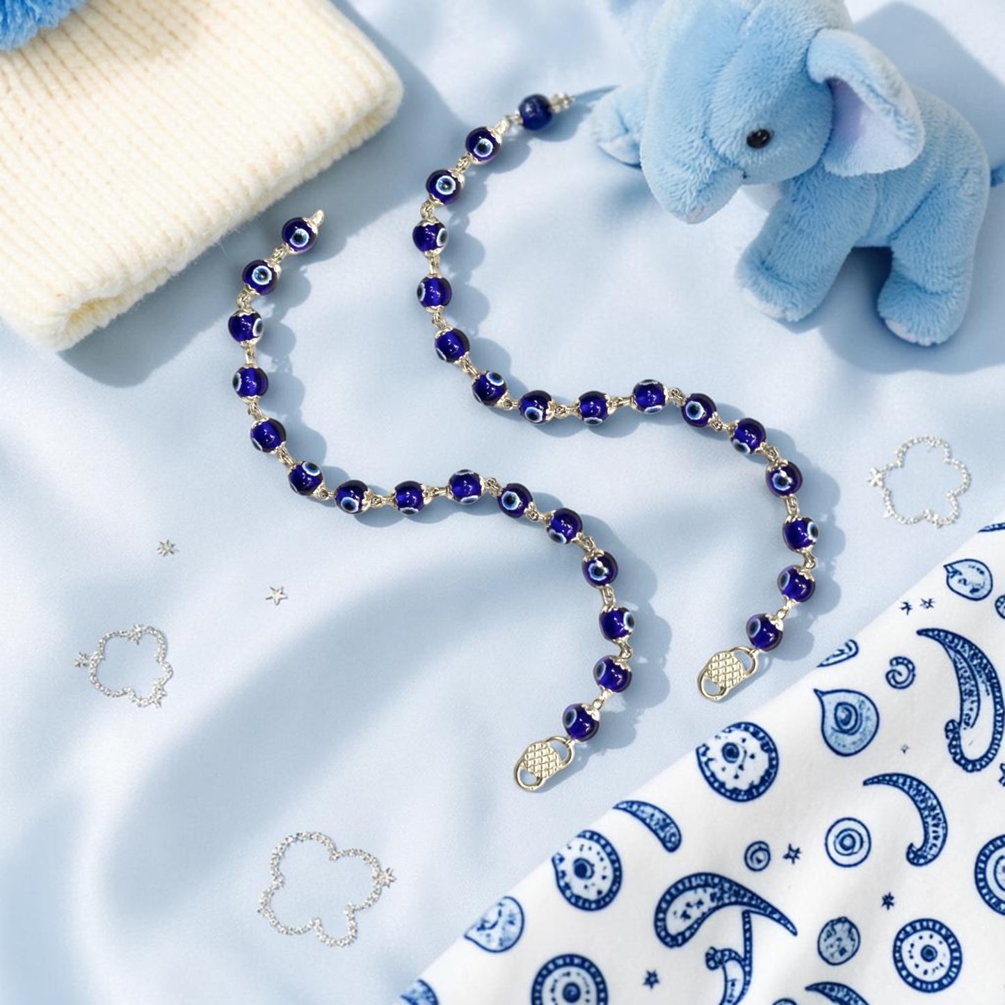 925 Sterling Silver Evil Eye Nazariya (0-2 years)