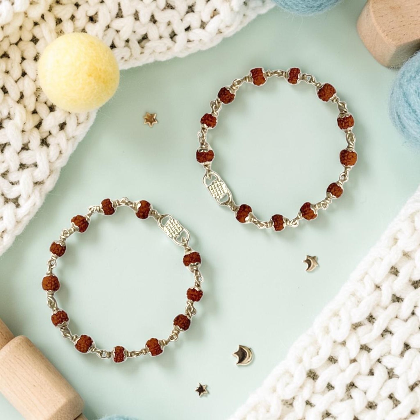 925 Sterling Silver Rudraksha Baby Nazariya (0-2 years)