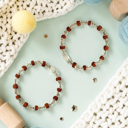 925 Sterling Silver Rudraksha Baby Nazariya (0-2 years)