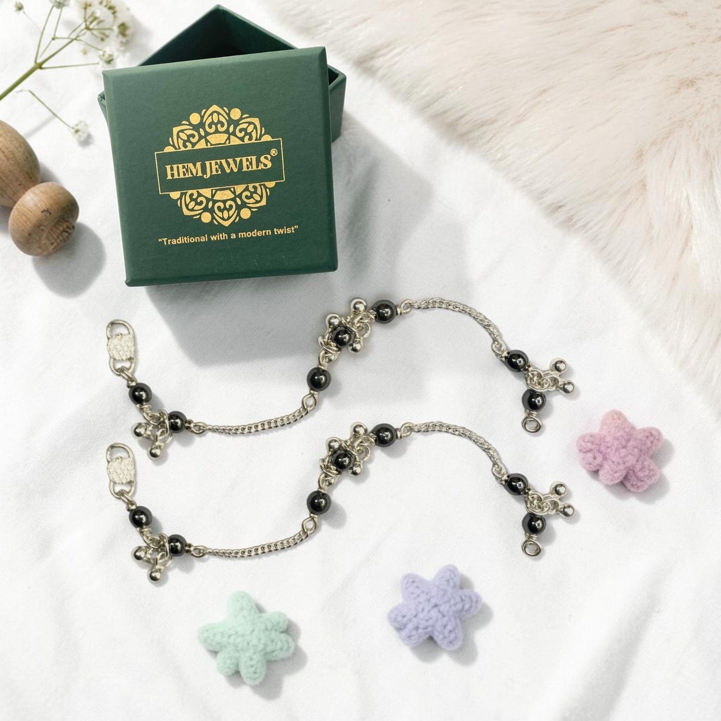 925 Sterling Silver Ghungroo baby Nazariya (0-2 years)