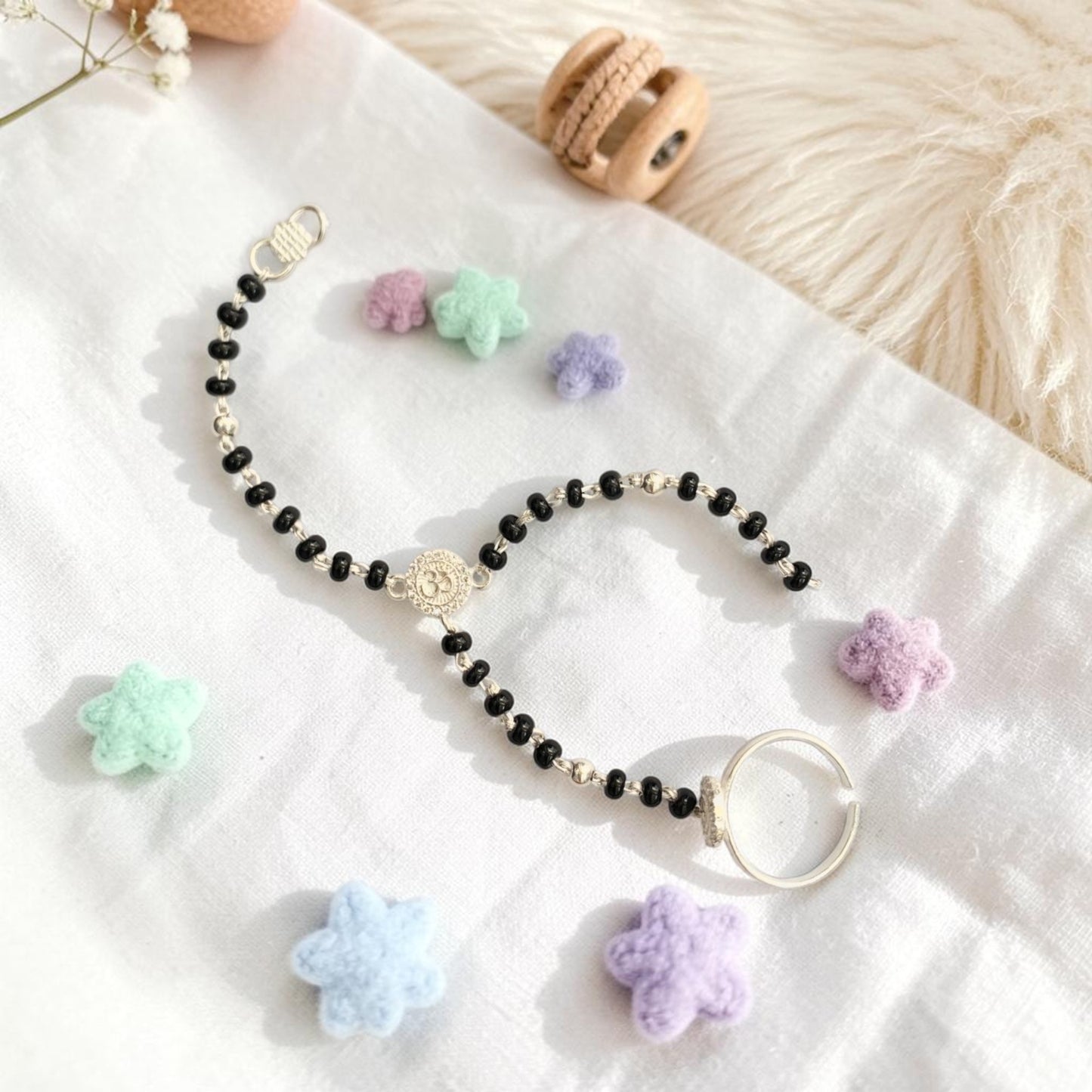 925 Sterling Silver om with rung baby Nazariya (0-2 years)