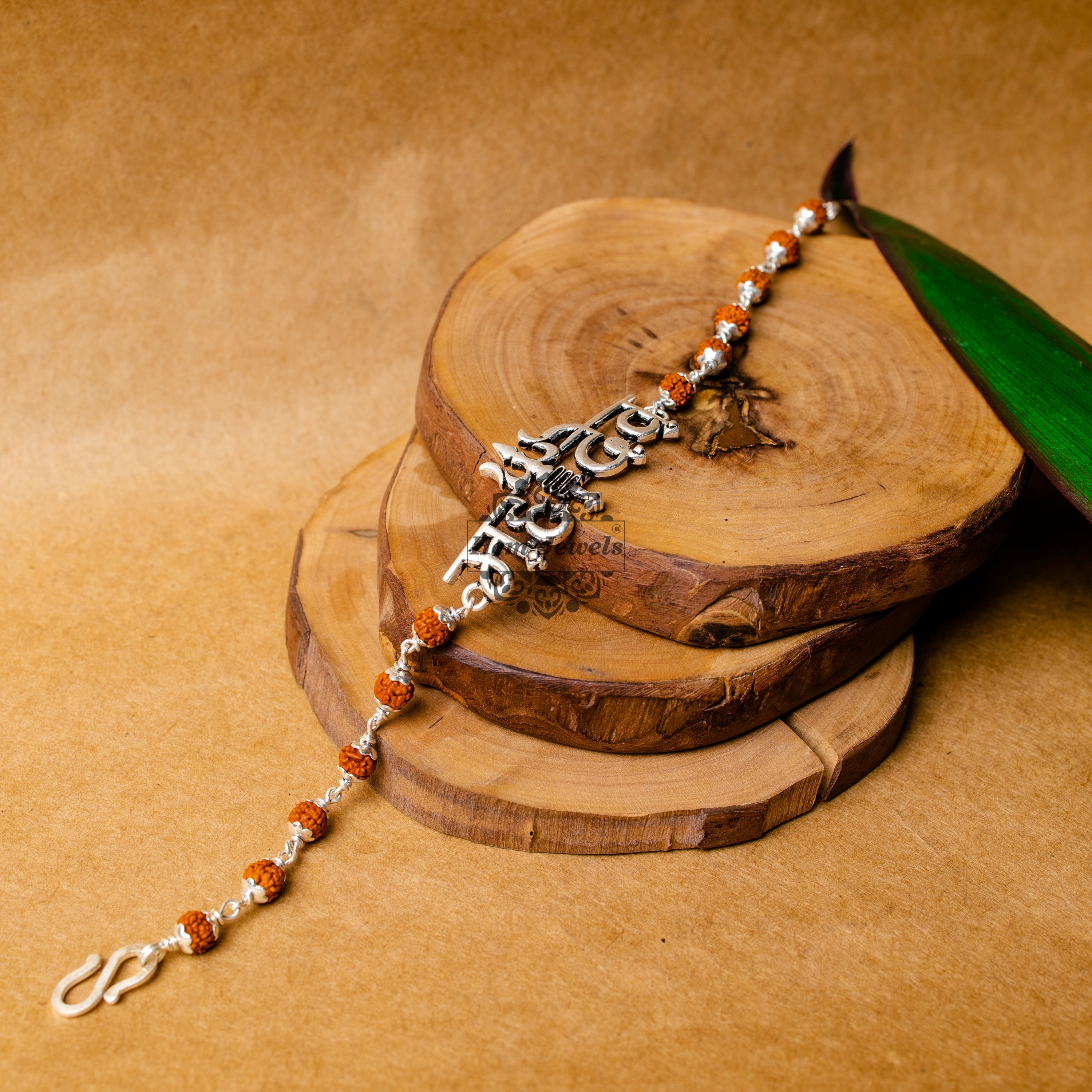 Mahadev Damdru Silver Bracelet for Men | Shubh Jewellers
