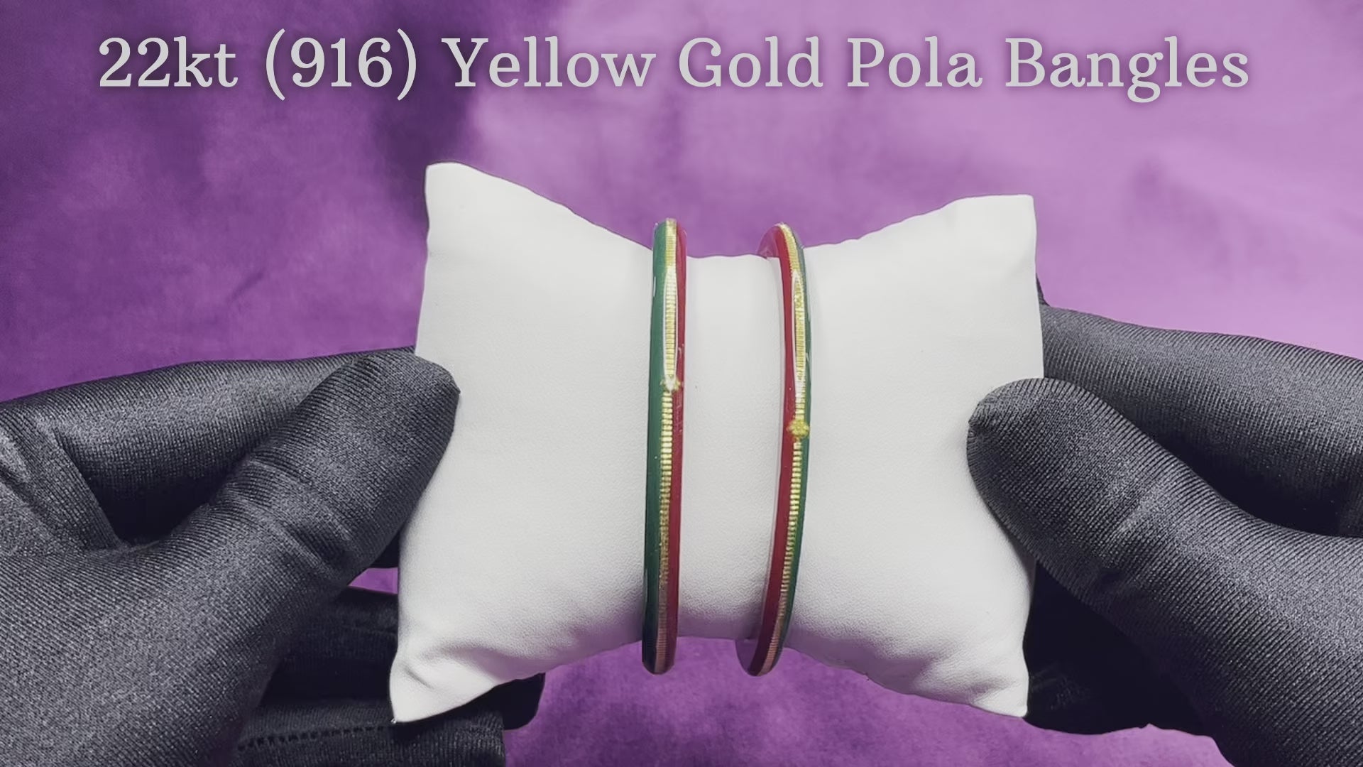 Gold pola bangles online deals