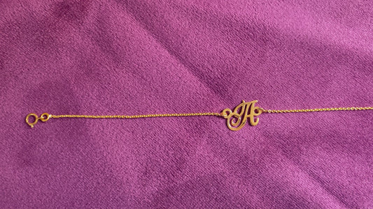 18K Gold Bracelet with Name